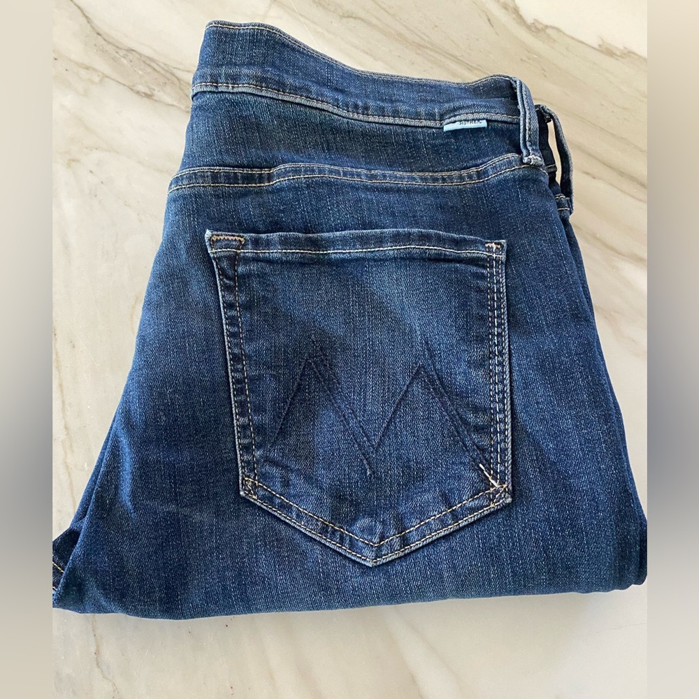 Mother Denim Jeans - Mid Rise Dazzler Ankle - Size 32 - Color, On the Edge